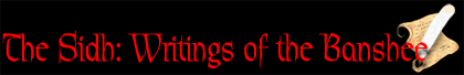 The Sidh  Writings of the Banshee